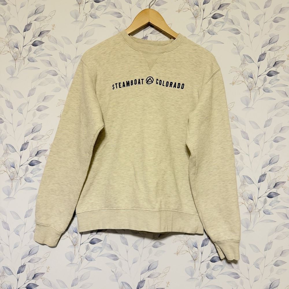 Steamboat Colorado Grey Sweatshirt Size Small  Big Cotton